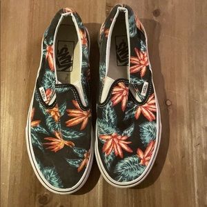Vans classic slip on Hawaiian floral